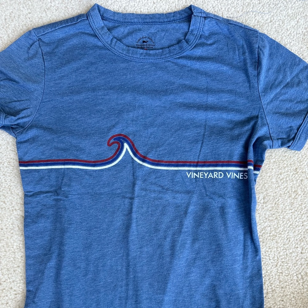Vintage vineyard vines blue women’s xxs shirt. Same soft cotton, made in the USA